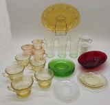 Estate Lot - 23 Pieces Depression Glass