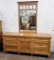 Vintage Mid-Century Dixie Furn. Co. Dresser W/ Mirror - 72