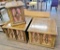 3 1970s End Tables W/ Velvet Inserts - 2 Largest Are 27½