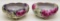 2 Nice Vintage Hand Painted Footed Bowls - 6