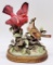 Andrea Group Of Cardinal Bisque Figure W/ Base - 11