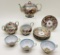 Lovely Hand Painted Tea Service - Teapot, Creamer, Sugar Bowl, 6 Saucers, 3