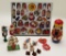 Misc. Vintage Wooden Christmas Decor;     Nesting Doll Set