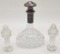 Cut Crystal & Silver-Topped Decanter - 8½