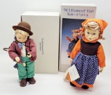 Hummel Girl Doll - Signs Of Spring, W/ Box;     Hummel Boy Doll - Little Fi