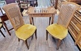 Chess/Checkers Table W/ 2 Chairs - 28