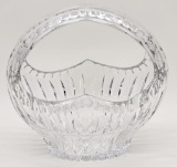 Very Nice Extra Large Cut Crystal Basket - 11