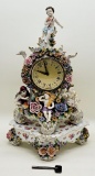 Very Nice 2-piece Dresden Germany Clock - 23