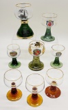 8 German Glass Wine/Beer Stems