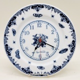 Royal Worcester Blue & White Clock - 10½