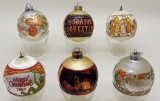 6 Vintage Early Hallmark Ornaments - No Boxes