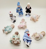 9 Small Yolanda Bello Bisque Dolls