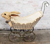 Bunny Baby Doll Buggy - Handle As Found, The Ears Have Seams That Show, 32