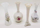 4 Vases - 2 Lenox, 1 Aynsley England, 1 Viking 8