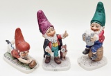 3 Goebel Boy Gnomes - ( Tommy, Brum, Sepp)