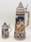 2 Germany Beer Steins - Tallest Is 17½