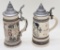 2 Germany Beer Steins - Tallest Is 9