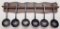 Large Pewter Spoon Set W/ Display - 6½