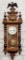 Vintage Walnut Wind-Up Wall Clock W/ Key - 38