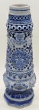 Large Salt Glazed Blue/Gray Germany Stein - 14½