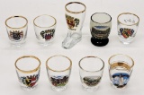 9 Vintage Germany Shot Glasses