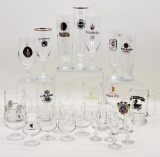 25+ Vintage Beer Steins, Shot Glasses, Snifters Etc. - Tallest Is 10½