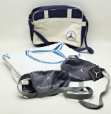 Estate Lot - Mercedes-Benz Items Includes Beach Towel, Carry On Tote Bag &