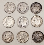 9 Silver Dimes