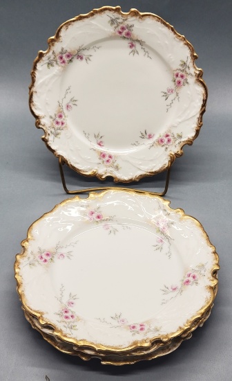 LL&S Laviolette China - LAV 24, Limoges France - 4 8½" Luncheon Plates
