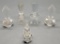 5 Vintage Perfume Bottles - Cut Glass Etc., Tallest Is 5