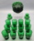 24 Pieces Forest Green Glass - Includes: 10 6¾