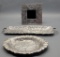 2 Aluminum Bunny Dishes - Largest Is 20