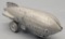 Vintage Early Reproduction Cast Iron Blimp Bank - 8