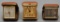 3 Vintage Travel Clocks - 1 Has Leather Cover