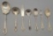 7 Pieces Wallace Sterling - Rosepoint, (total 9.74 Ozt), Includes: 8 7/8