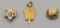 3 10kt Gold Organizational Pins - Total Weight 8.6g