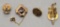 4 10kt Gold Organizational Rings - Total Weight 11.3g