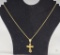 14kt Gold Crucifix W/ Chain - 18.3g