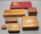7 Vintage Wooden Boxes - Largest Is 8