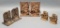 3 Pairs Vintage Bookends