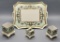 4-piece Bavaria Smoke Set - From The Art Nouveau Period, 12½