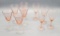 5 Fostoria Pink Stems - 7