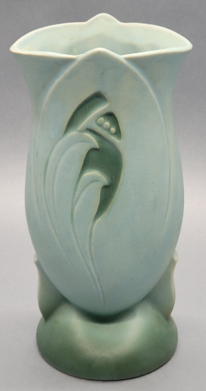 Roseville Pottery Blue Silhouette Vase - 785-9