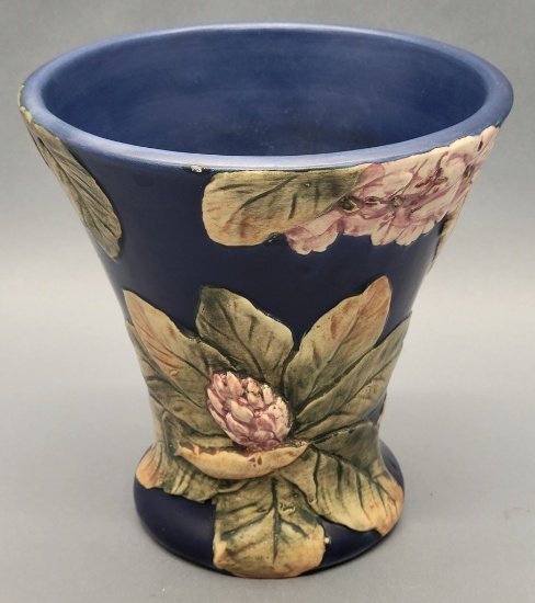 Weller Flemish Art Vase - 8"x8", Very Minor Paint Loss