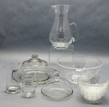 12 Pieces Nice Misc. Crystal - Includes: Cheese Dome & Underplate, Butter D
