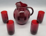 Royal Ruby Glass - Includes: 9¼