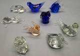 9 Art Glass Paperweights