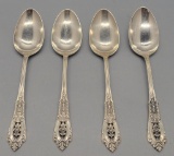 4 Pieces Wallace Sterling - Rosepoint, 4 8¼