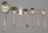 7 Pieces Wallace Sterling - Rosepoint, (total 9.74 Ozt), Includes: 8 7/8