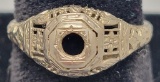18kt Gold Ladies Ring - No Stone, Size 7, 1.0 G